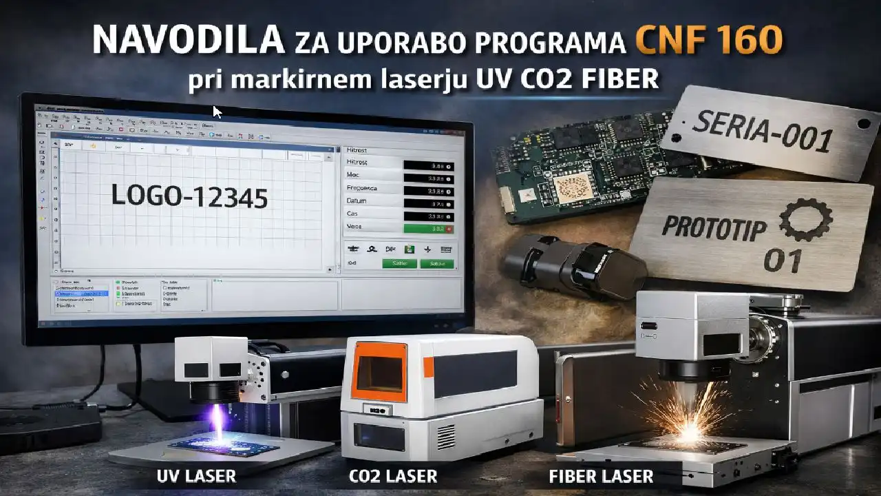 Navodila za uporabo programa CNF 160 pri markirnem laserju UV CO2 FIBER