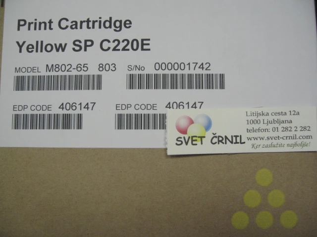 Obnovljen toner za Ricoh SPC220S/240 Yellow za 2300 strani, nashuatec spc220c yellow refill toner,spc-220,sp c220,sp 220,spc240,obnovljen toner, Ricoh SPC220S/240 Yellow, Nashuatec, Ljubljana, ceneje, ugodno, prihranek, lokalno,406106, 406055, 406768, 407643, 406143