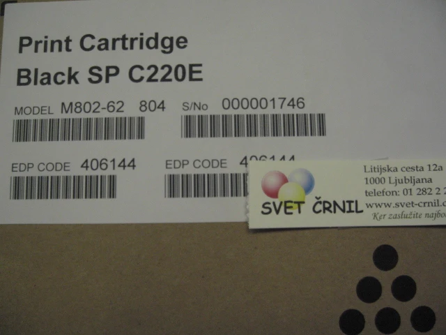 Obnovljen toner za Ricoh SPC220S/240 black za 2500 strani, spc 220c,spc-220,sp c220,sp 220,spc240,406094, 406140, 406006, 407642, 406765,ceneje, ugodno, prihranek, lokalno, ljubljana, Nashuatec, obnovljen toner, kvaliteten toner, ekološko tiskanje, zanesljivo tiskanje