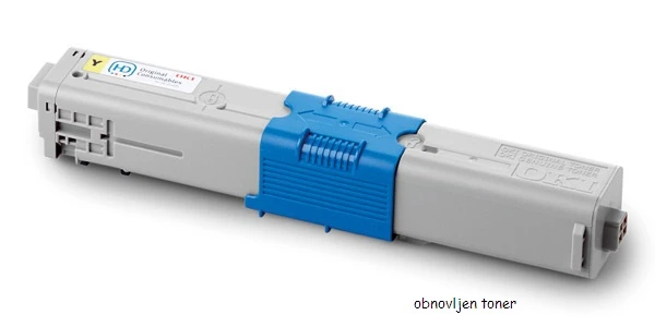 Obnovljen toner za OKI C510/511/530/531 yellow za 5000 strani (44469722), 44469722,oki c510,oki c530