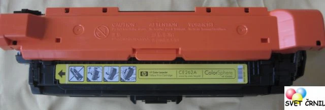 Obnovljen yellow toner za HP ColorLaserJet CP4025/CP4525 CE262A za 11000 strani, CE262A,yellow,rumen toner,refill