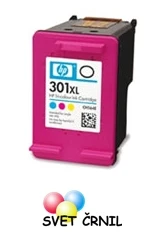 Obnovljena barvna kartuša za HP 301 XL za 330 strani (CH564EE), CH564EE,hp 301,hp301,HP Deskjet 1000