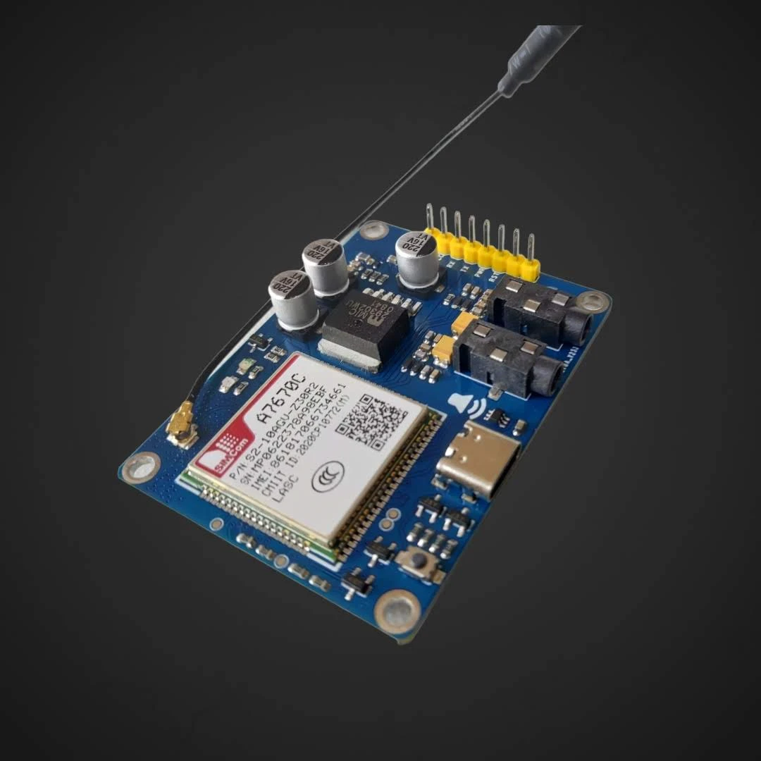SIM Modul A7670C 4G LTE cat 1 z audio vhodom in izhodom, 3G,4G,LTE,5G,2G,iot,raspberry,stm32,arduino,razvoj,inovacija,paketnik,vending,prodajni,avtomati,sim,nanosim,t2,telemach,hot