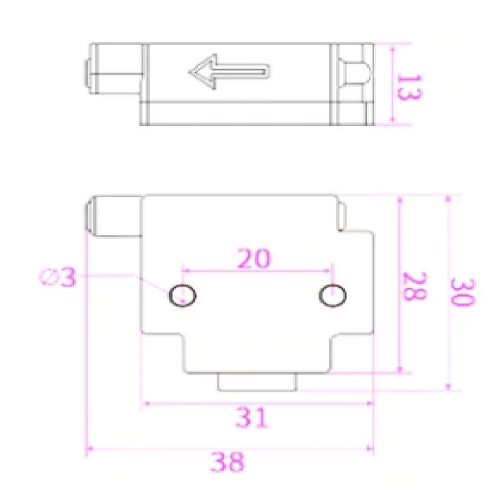 Senzor za 1,75mm filament belo ohišje 3 pini s kablom, filament senzor,end detect,3D tisk,3D rezervni deli,3d tiskalniki,spare parts,3D print,fusion 360,3D modeliranje, Razvoj novih idej,