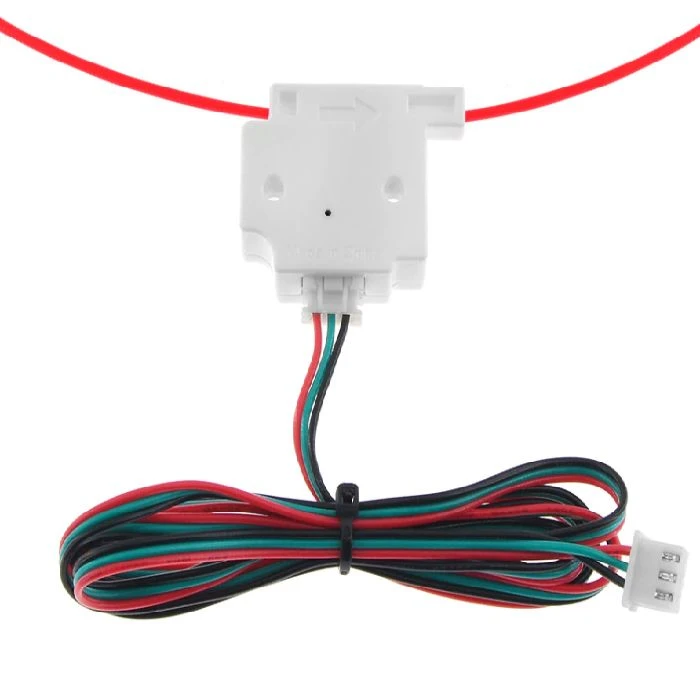 Senzor za 1,75mm filament belo ohišje 3 pini s kablom, filament senzor,end detect,3D tisk,3D rezervni deli,3d tiskalniki,spare parts,3D print,fusion 360,3D modeliranje, Razvoj novih idej,