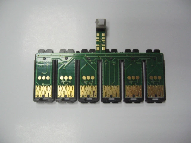 Set čipov za Epson R285/R265/P50/PX810/PX710 T0801 - T0806 z reset gumbom, chips with reset button,t0801,t0802,t0803