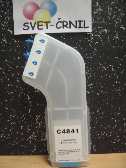 Večna kaseta L za HP 10 Cyan XXL polnjenje z auto reset čipom, C4841AE