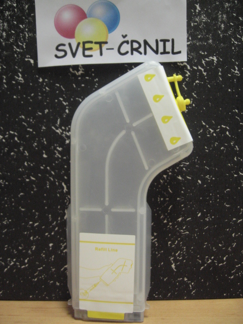 Večna kaseta L za HP 11 Yellow XXL polnjenje z auto reset čipom, C4838AE
