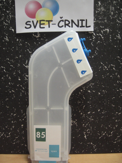 Večna kaseta L za HP 85 Cyan XXL polnjenje z auto reset čipom, C4925A