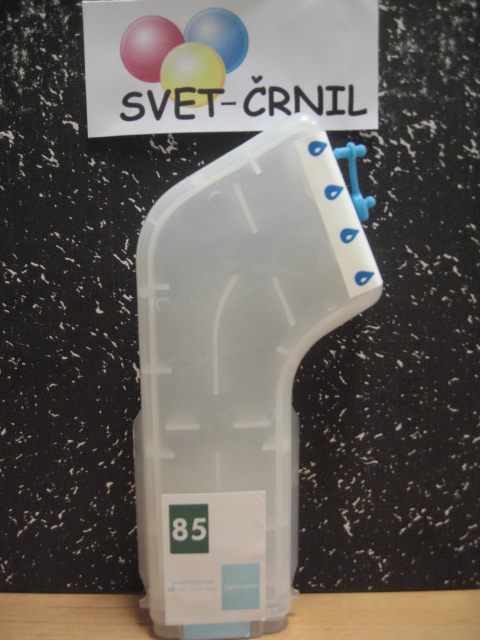 Večna kaseta L za HP 85 Light Cyan XXL polnjenje z auto reset čipom, C4928A