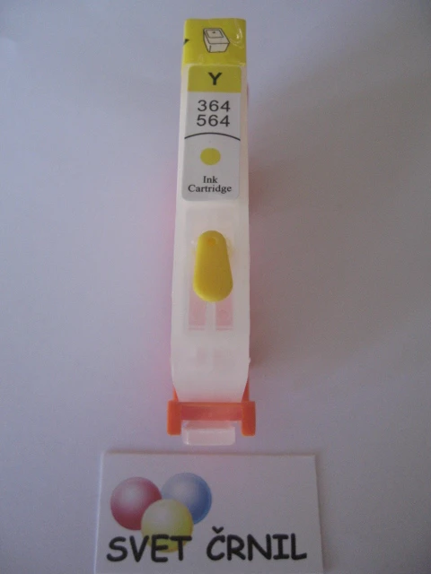 Večna prozorna kartuša za HP 364 yellow, hp 364,CB325EE,CB320EE