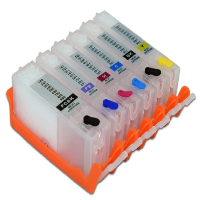 Večne kartuše za Canon PGI-580, CLI-581 5 barv XXL, 2078C005, PGI580, CLI581, Canon 580, Canon 581,2103C004,2078C001,2106C001,2103C001,2053C001,2050C001,1997C001
