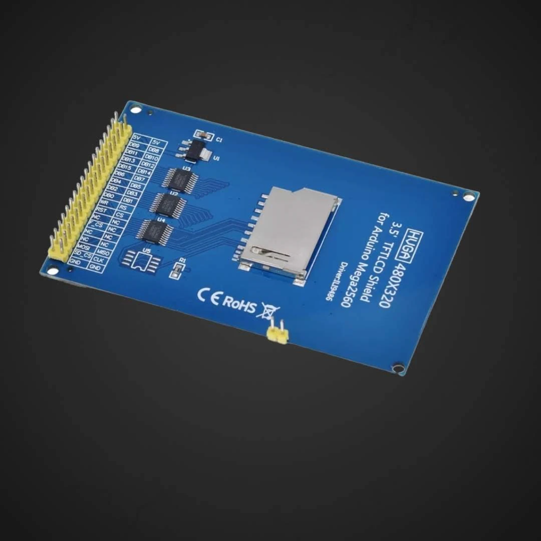 Zaslon LCD 9cm UHD 320x480 pixlov za MEGA2560 in SD vhodom, lcd,zaslon,UHD,svga,16bit,arduino,sd,memorycard,8266,espressif,robot,avtomatizacija,diy,research,development,inovacija,digitalizacija,hobi,izzum